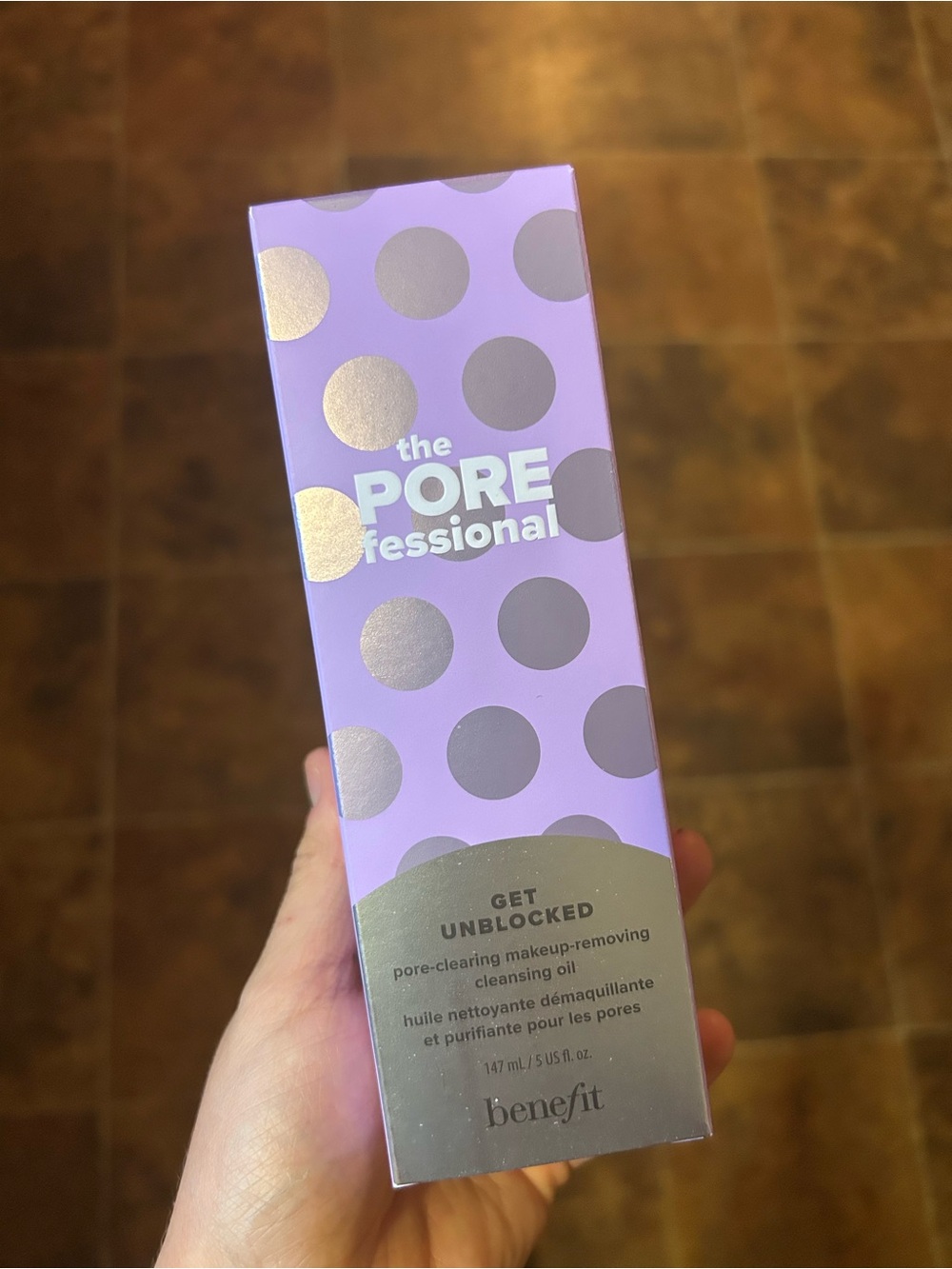 Benefit The POREfessional Cleansing Oil - Lavender with Silver Dots